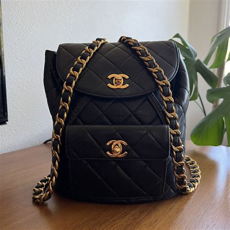 chanel back pack prse|authentic chanel backpack.